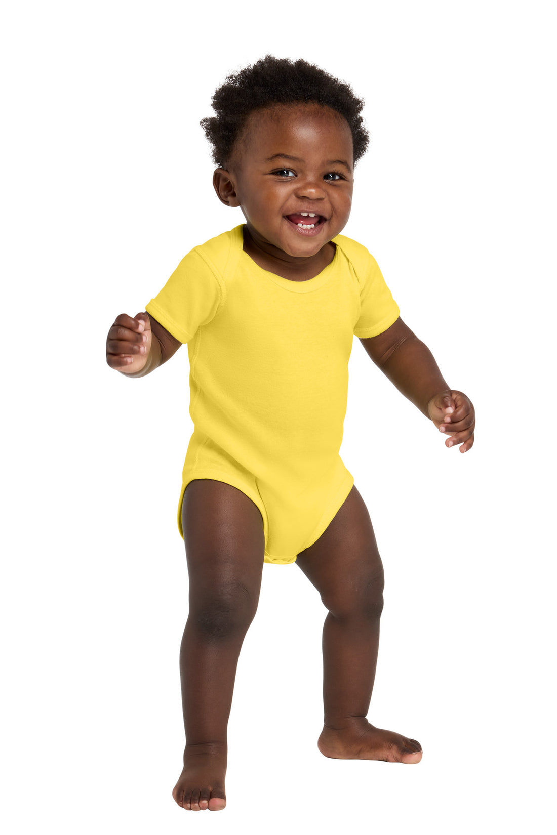 Rabbit Skins Infant Short Sleeve Baby Rib Bodysuit. RS4400