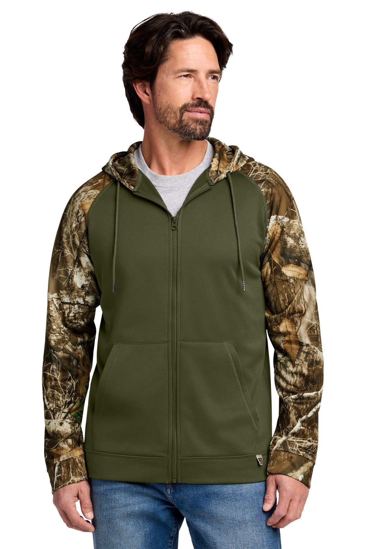 Russell Outdoors Realtree® Performance Colorblock Full-Zip Hoodie RU452