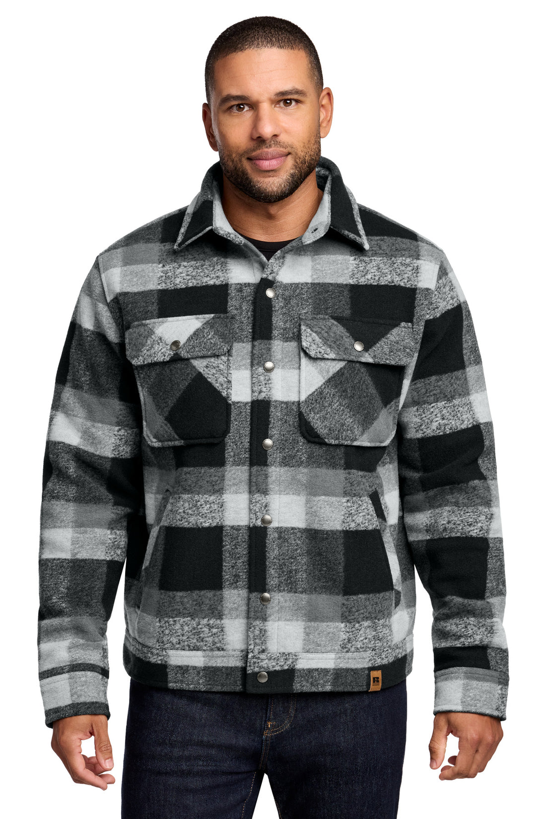 Russell Outdoors Basin Jacket RU550 - Deep Black Plaid - 2XL