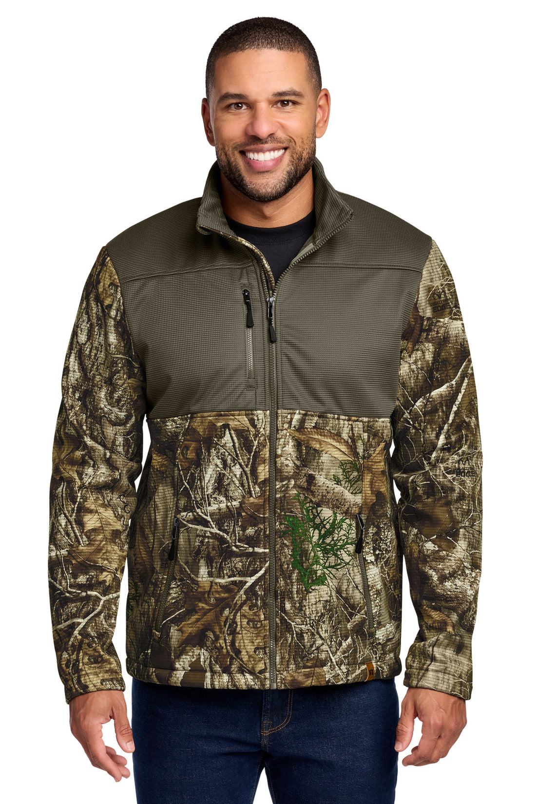Russell Outdoors Realtree® Atlas Colorblock Soft Shell RU601 - Cargo Brown/ Realtree Edge - 2XL