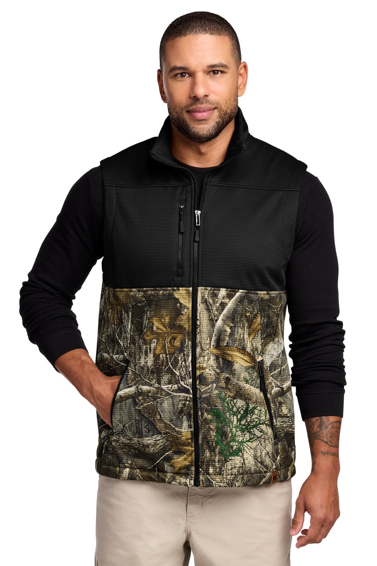 Russell Outdoors Realtree® Atlas Colorblock Soft Shell Vest RU604