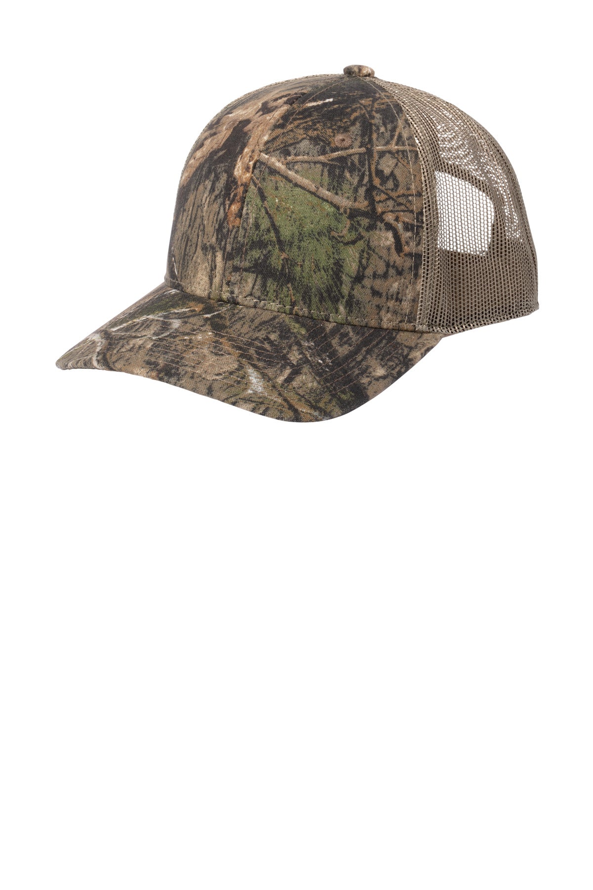 Russell Outdoors Camo Snapback Trucker Cap RU900 - Mossy Oak DNA/ Khaki - OSFA