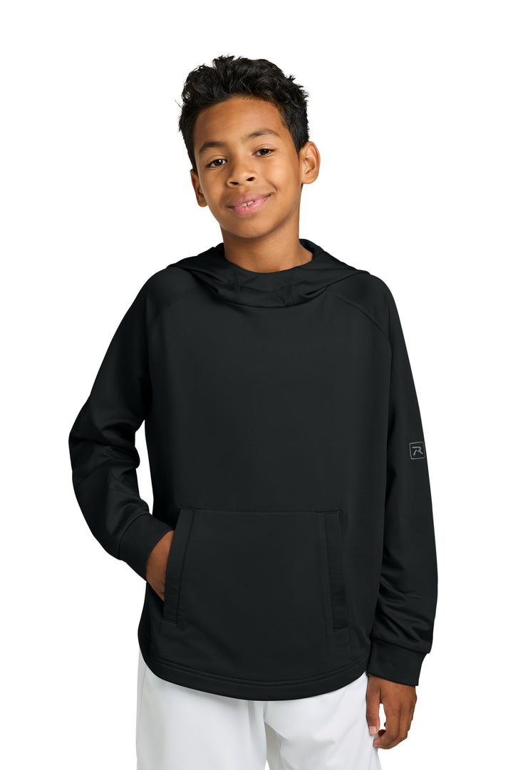 Richardson Youth Charge Performance Fleece Long Sleeve Hoodie RY7200LSH - Black - L