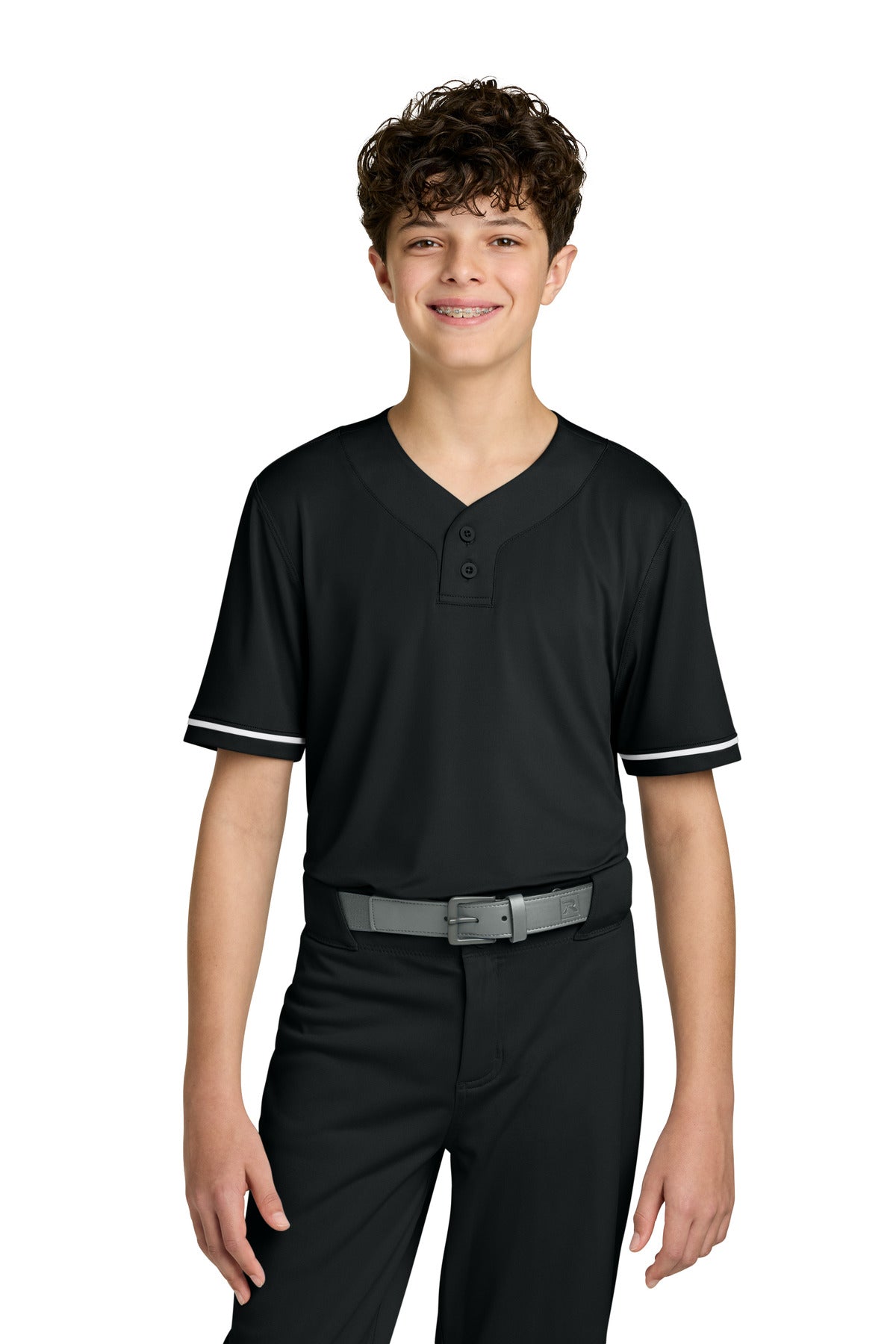 Richardson Youth Select 2-Button Baseball Jersey RY7910 - Black - L