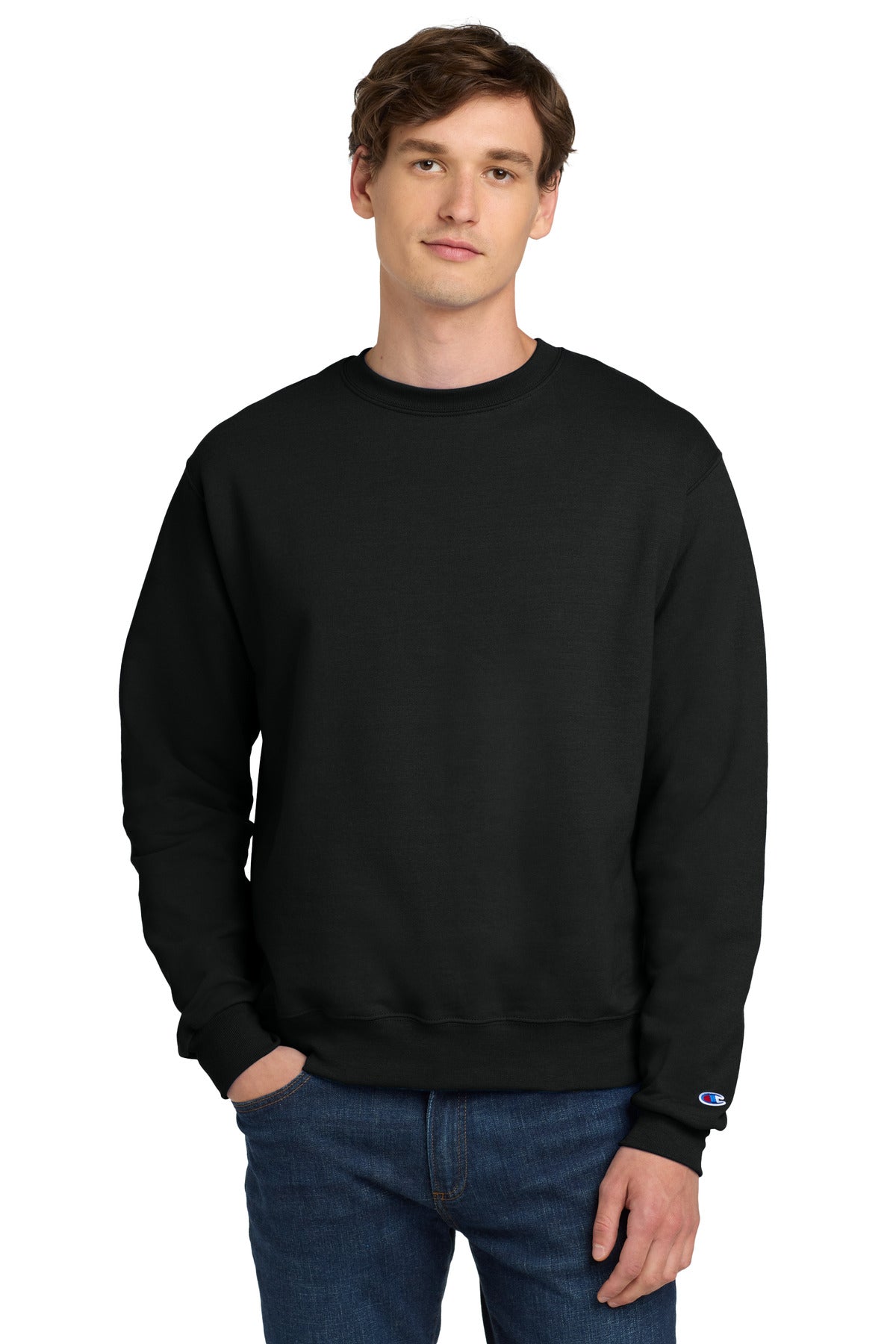 Champion®  Powerblend® Crewneck Sweatshirt. S6000 - Black - 2XL