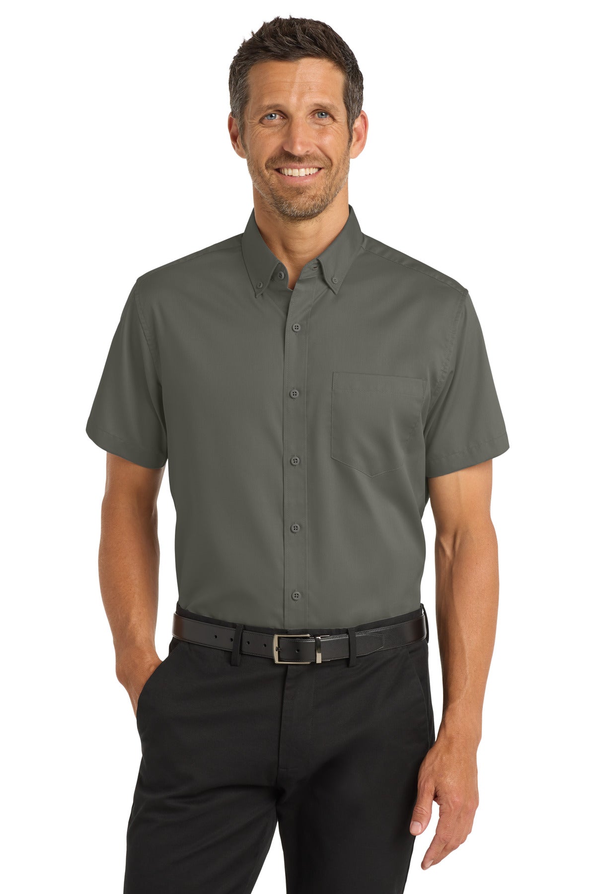 Port Authority® Short Sleeve SuperPro Twill Shirt. S664