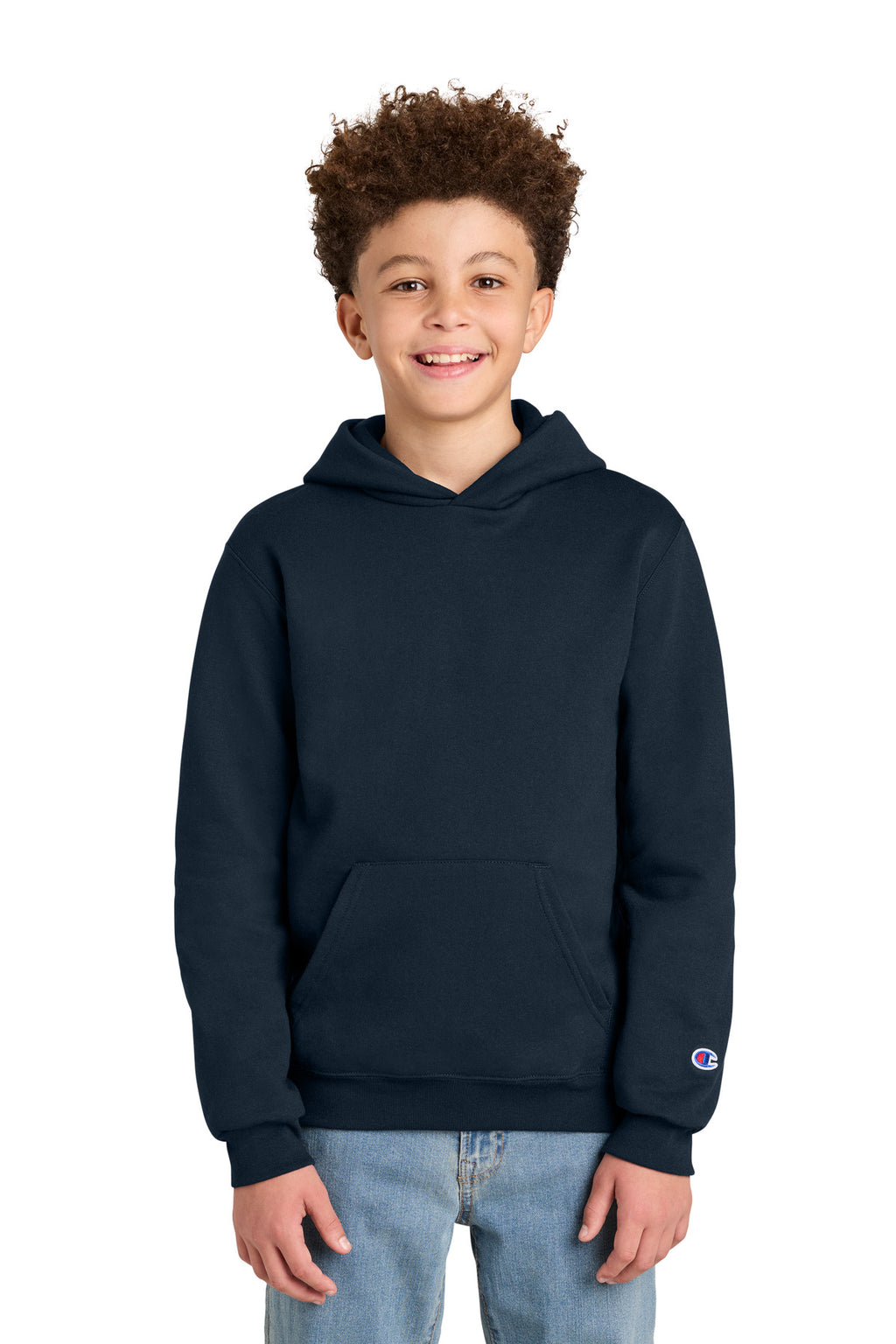 Champion® Youth Powerblend® Hooded Sweatshirt S790