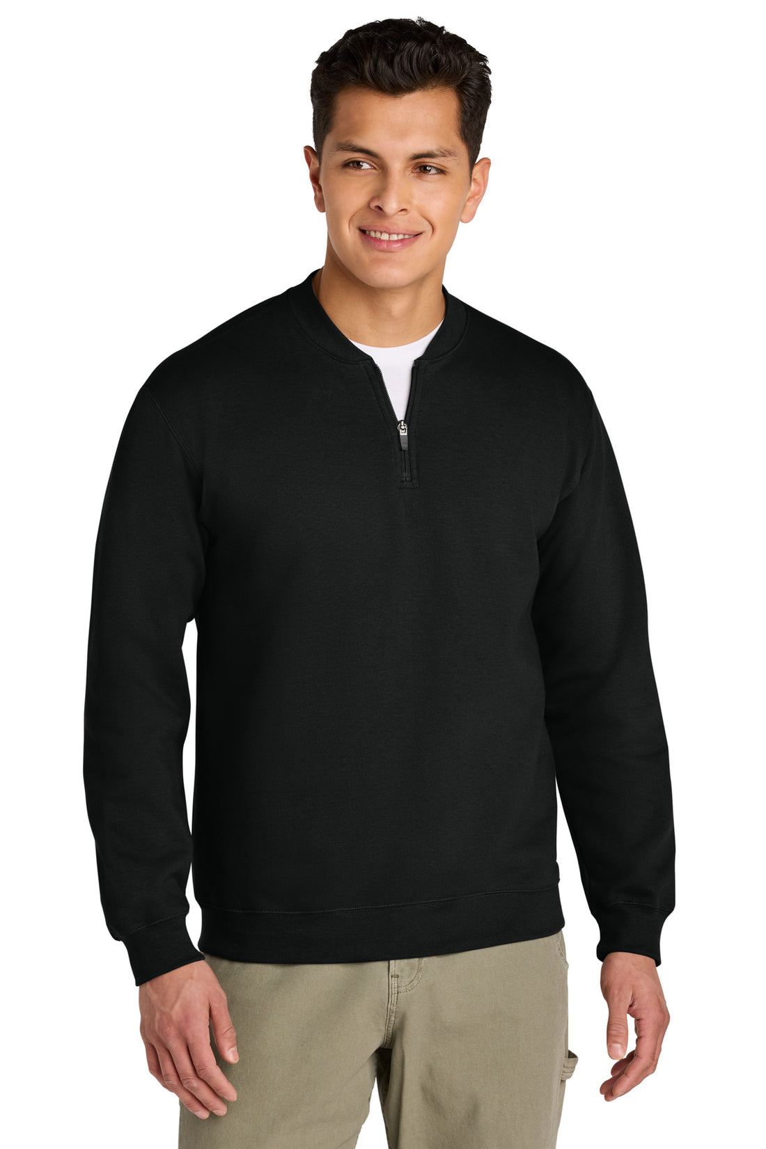 Gildan® Softstyle® Midweight Fleece 1/4-Zip SF008 - Black - 2XL