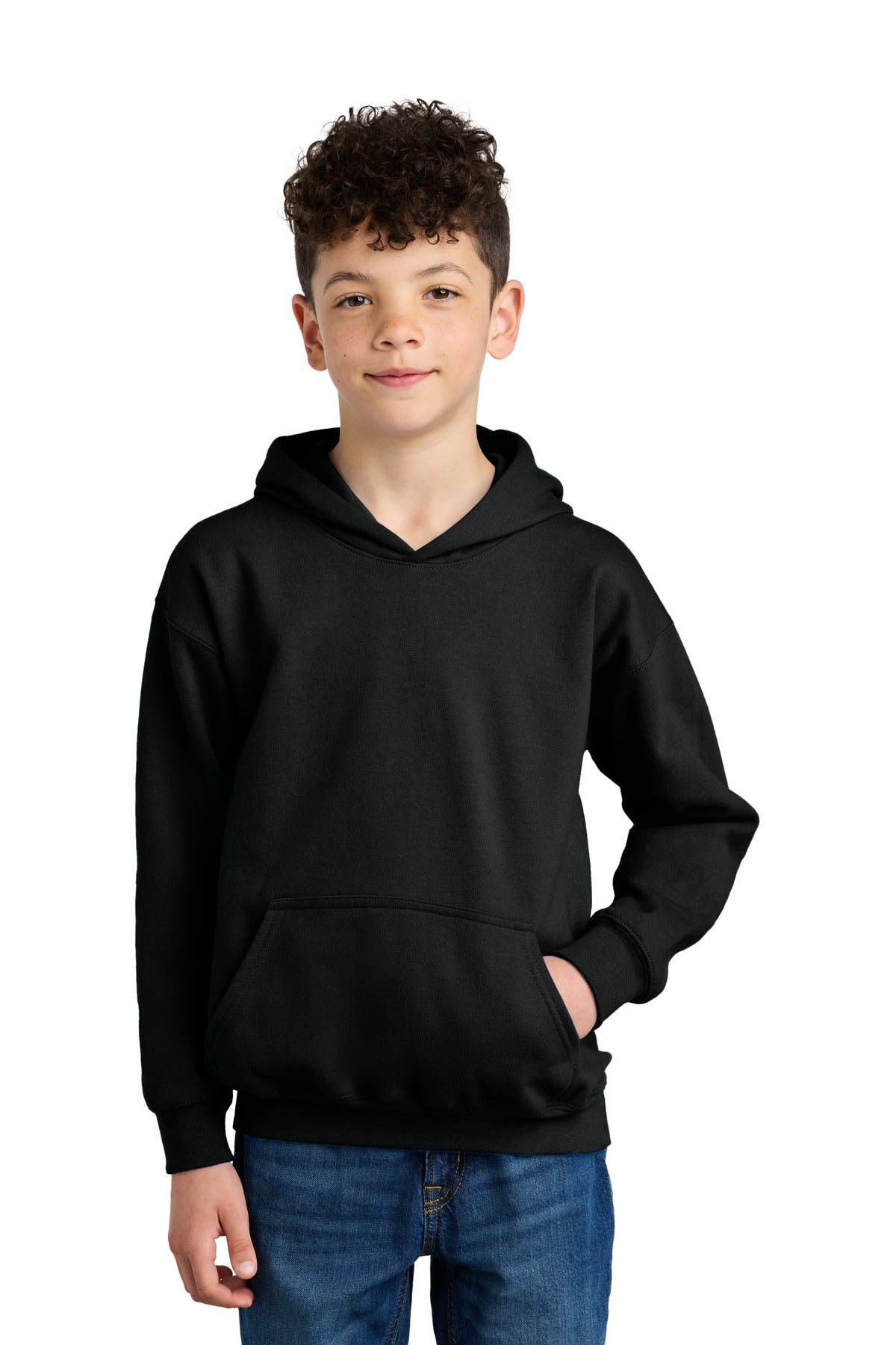 Gildan® Youth Softstyle® Midweight Fleece Hoodie SF500B - Black - L