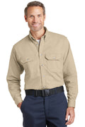 Bulwark® EXCEL FR® ComforTouch® Dress Uniform Shirt. SLU2 - Khaki - 2XL