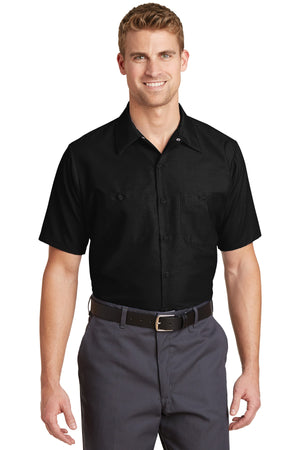 Red Kap® Long Size  Short Sleeve Industrial Work Shirt. SP24LONG
