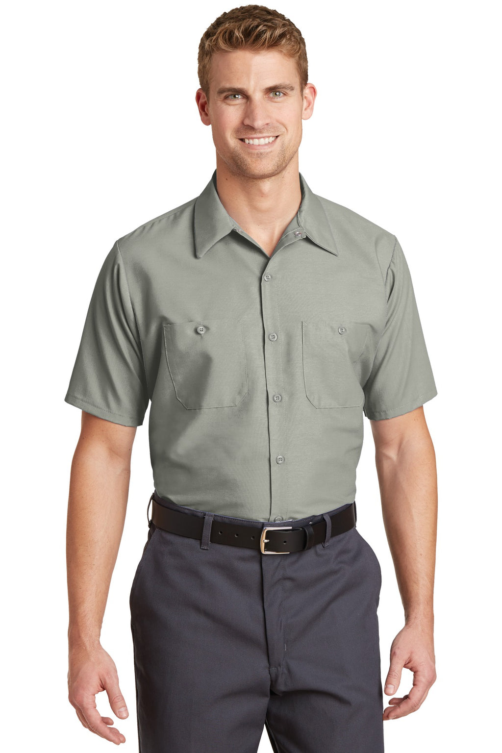 Red Kap® Short Sleeve Industrial Work Shirt.  SP24