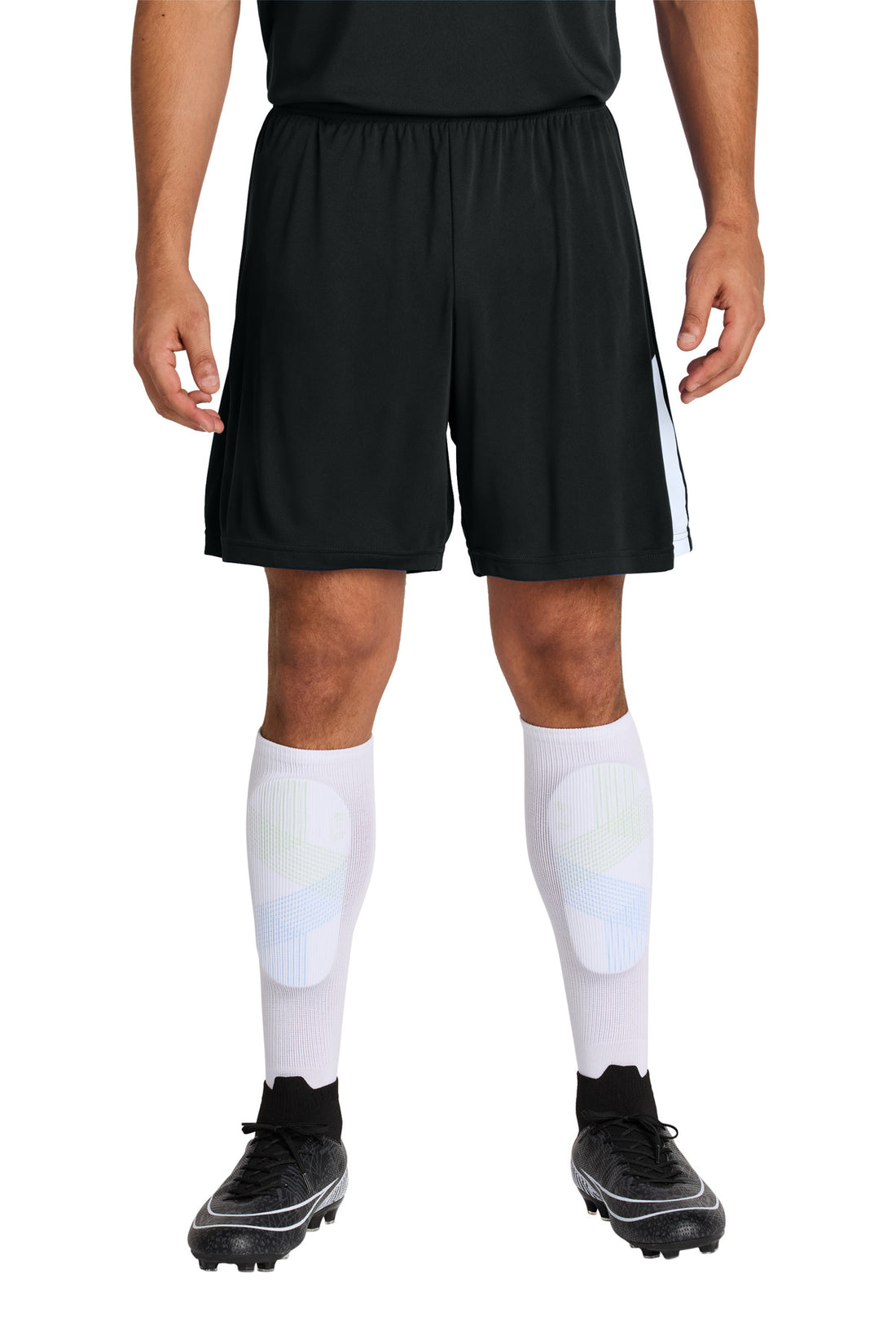 Sport-Tek® Competitor United 7  Short ST103 - Black/ White - 2XL