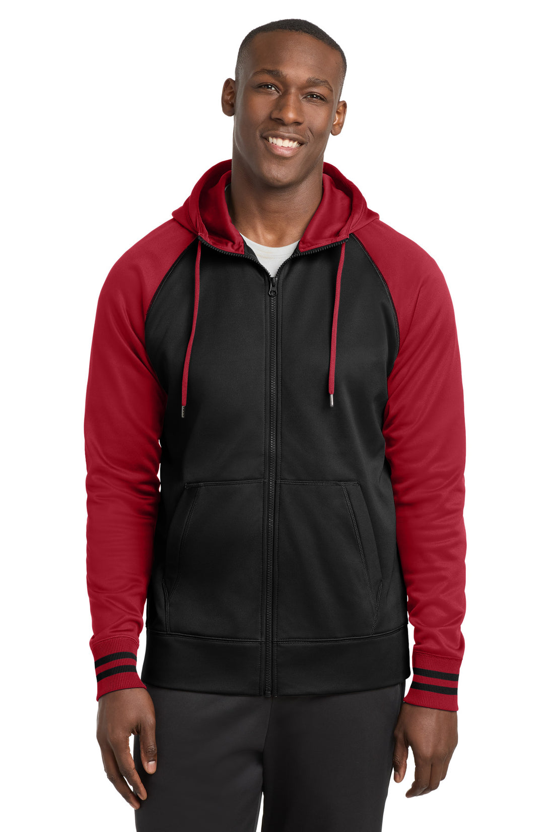 Sport-Tek® Sport-Wick® Varsity Fleece Full-Zip Hooded Jacket. ST236