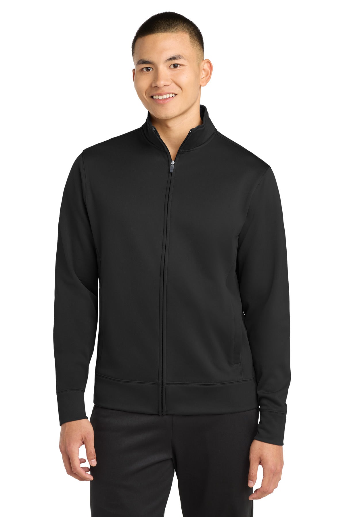 Sport-Tek® Sport-Wick® Fleece Full-Zip Jacket.  ST241 - Black - 2XL