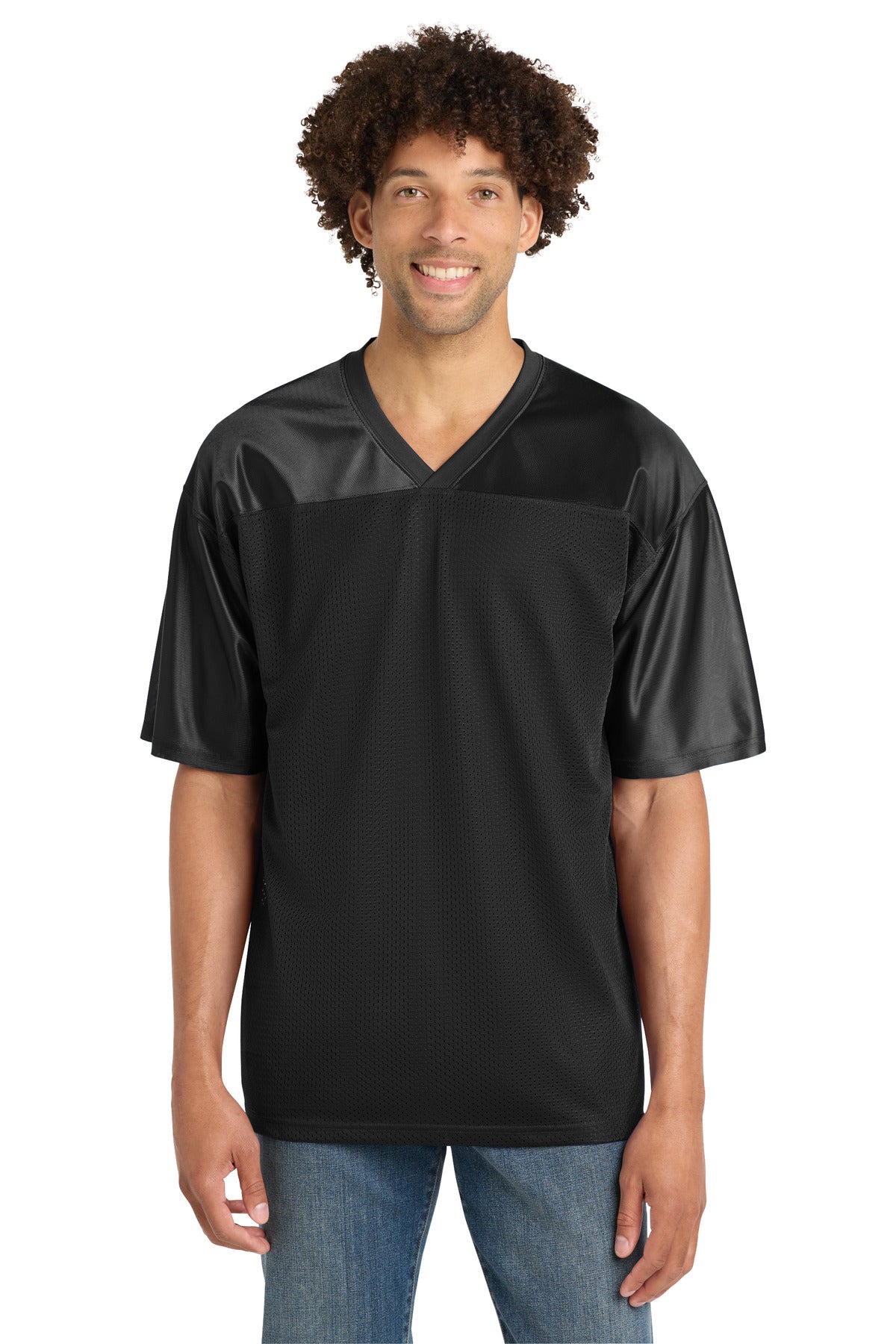Sport-Tek® PosiCharge® Replica Jersey. ST307 - Black - 2XL