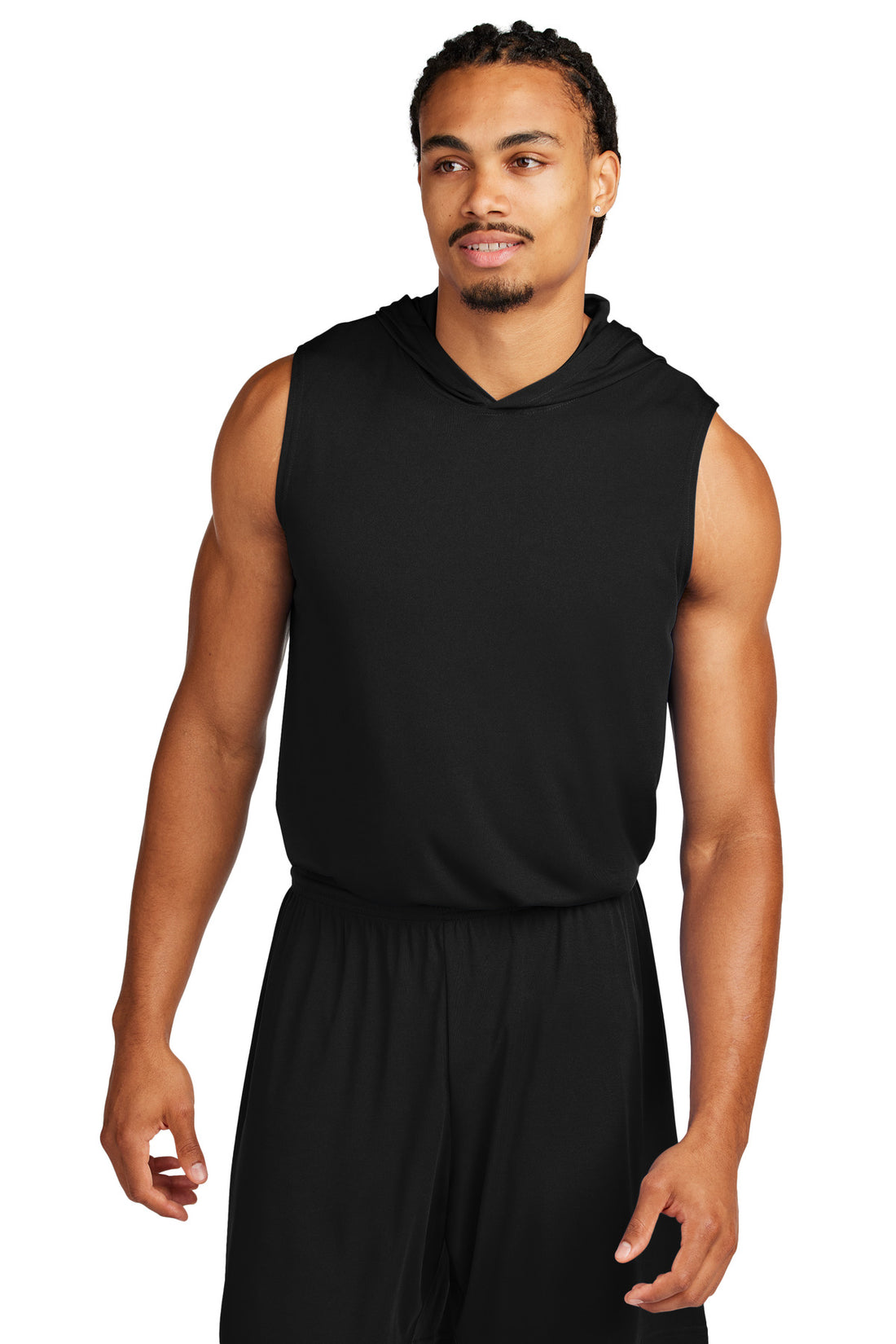 Sport-Tek® Competitor Sleeveless Hoodie ST352H - Black - 2XL