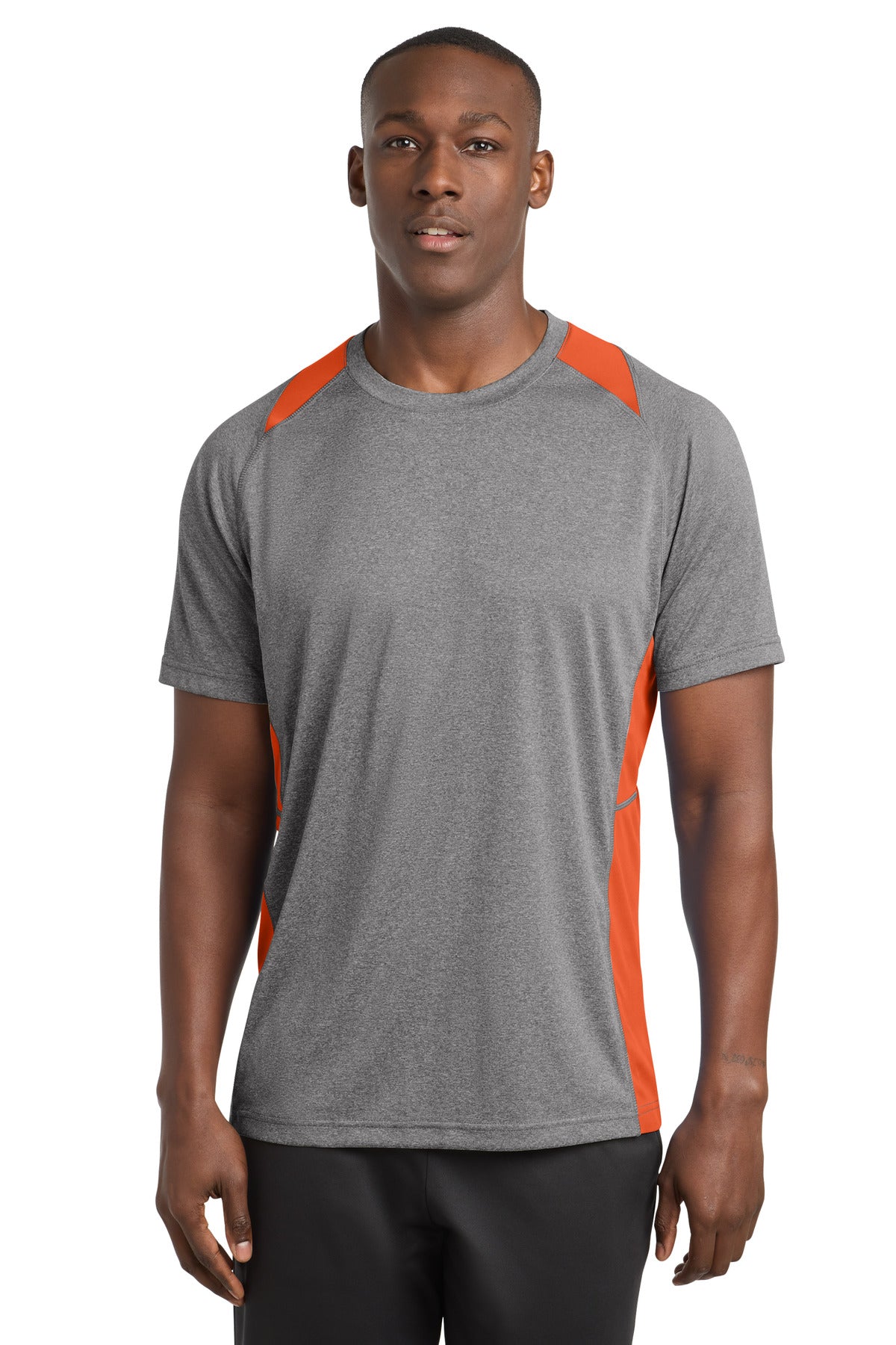 Sport-Tek® Heather Colorblock Contender Tee. ST361