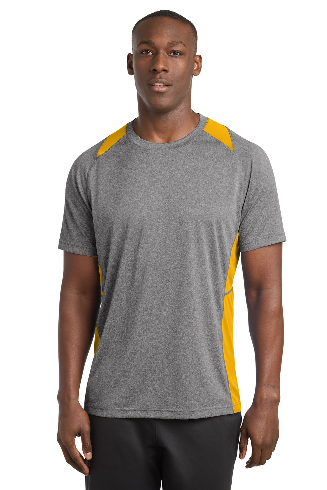 Sport-Tek® Heather Colorblock Contender Tee. ST361