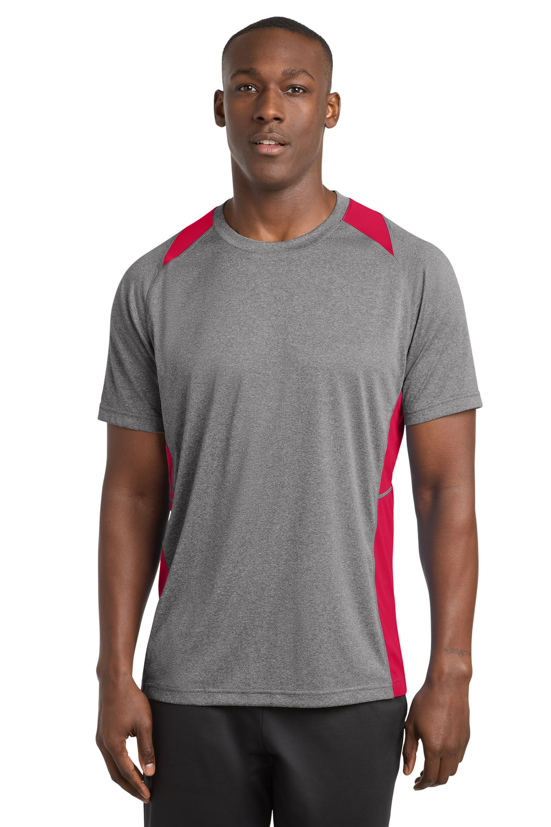 Sport-Tek® Heather Colorblock Contender Tee. ST361
