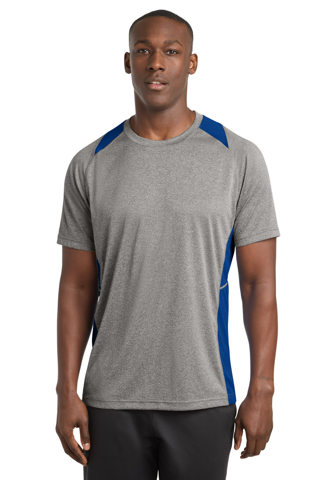 Sport-Tek® Heather Colorblock Contender Tee. ST361