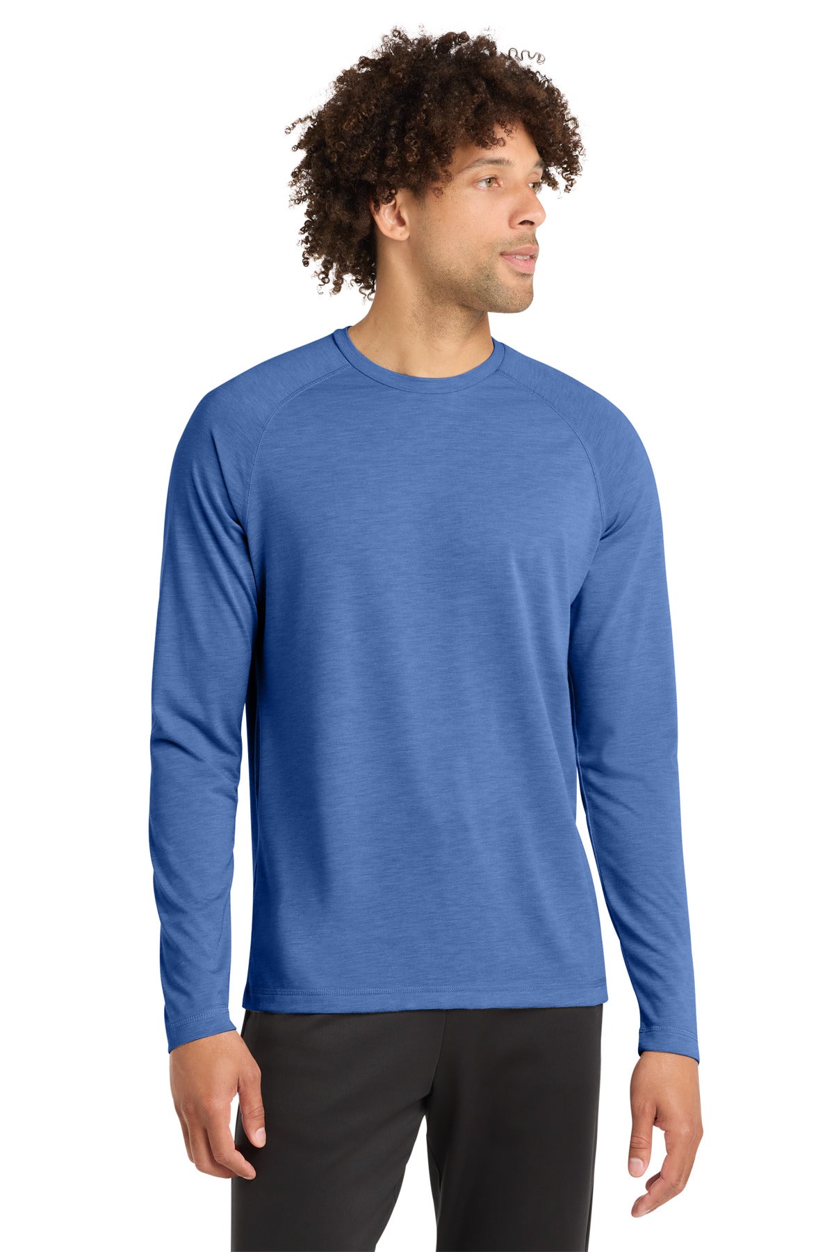 Sport-Tek ® PosiCharge ® Long Sleeve Tri-Blend Wicking Raglan Tee ST400LS
