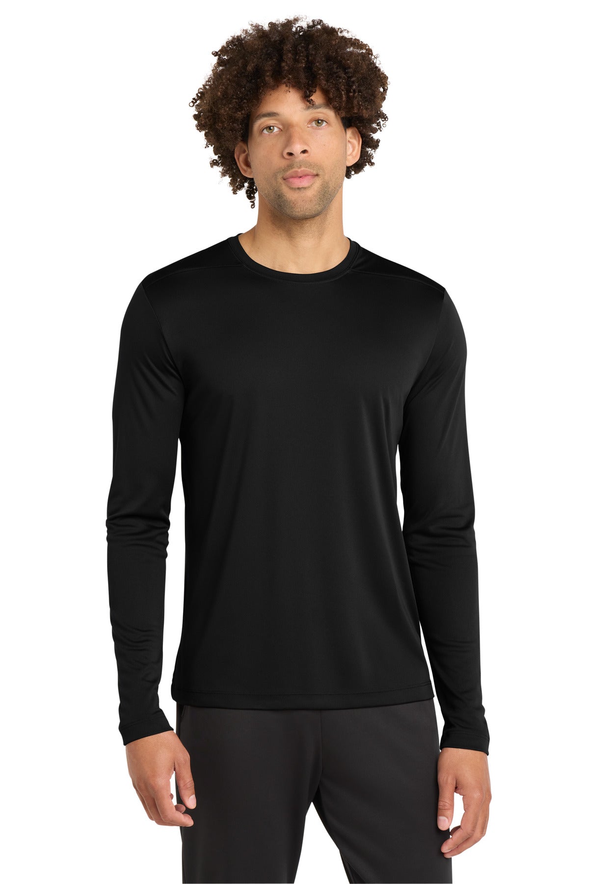 Sport-Tek ® Posi-UV® Pro Long Sleeve Tee. ST420LS - Black - 2XL