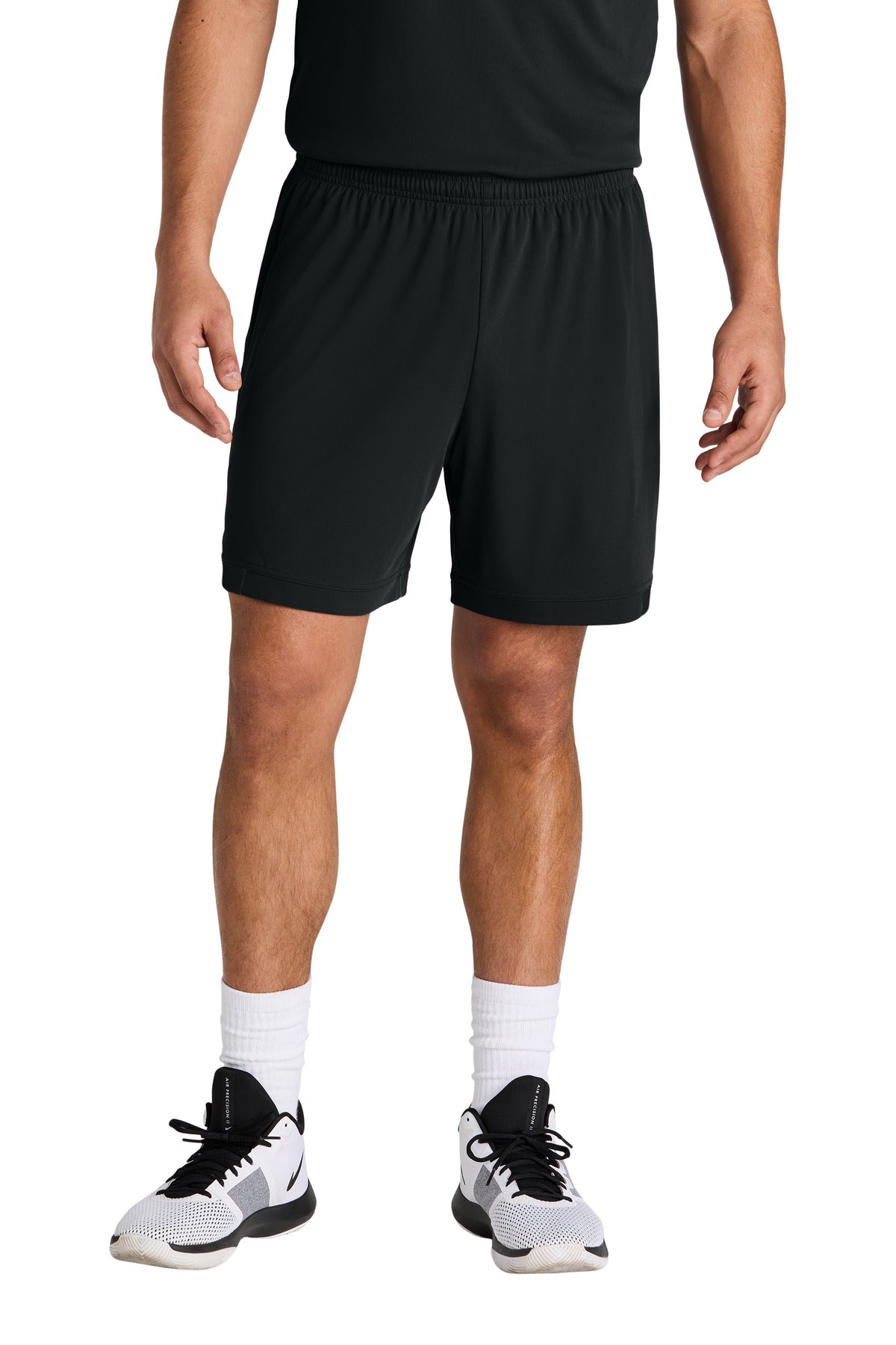 Sport-Tek® Club 7  Short ST442 - Black/ Black - 2XL