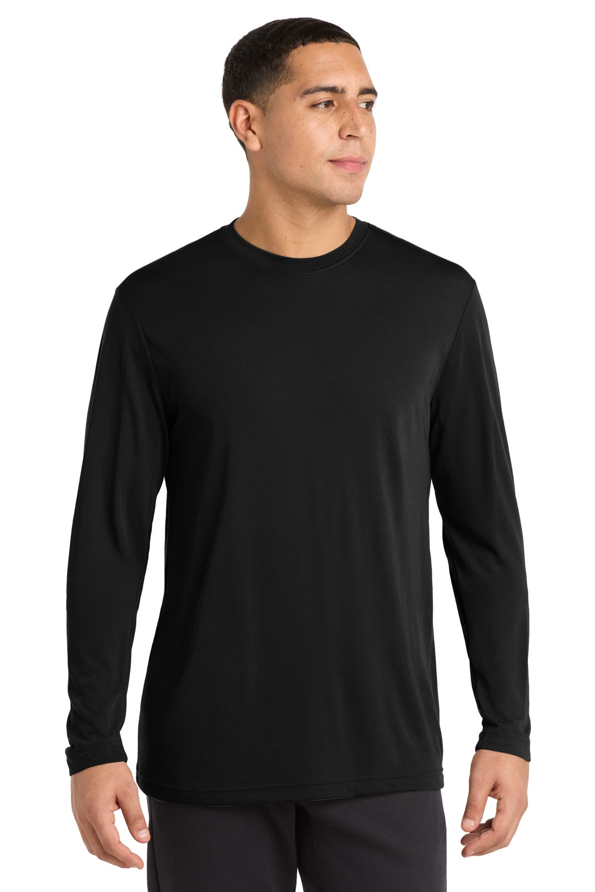 Sport-Tek® Long Sleeve PosiCharge® Competitor Cotton Touch Tee. ST450LS - Black - 2XL
