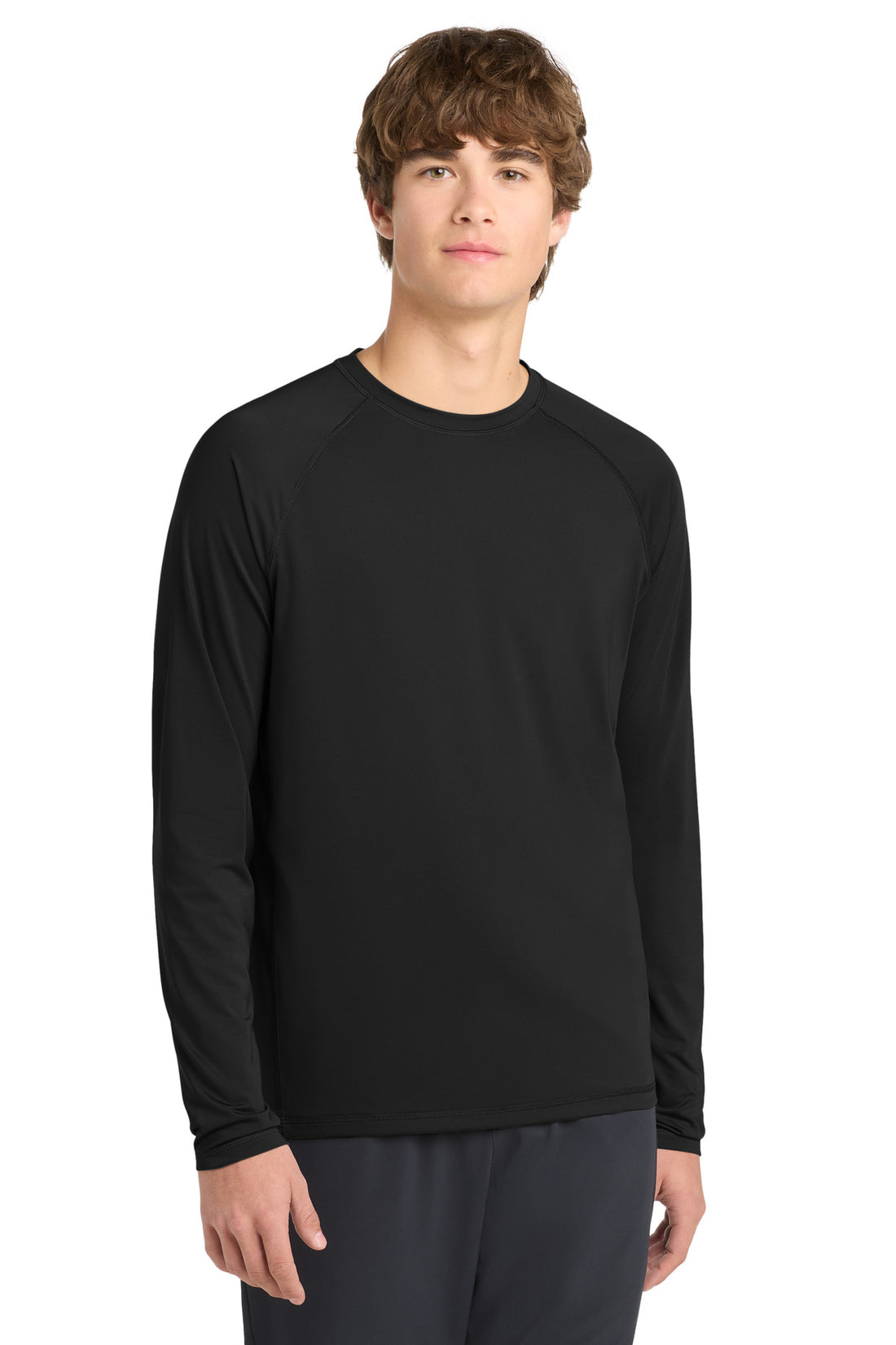 Sport-Tek ® Long Sleeve Rashguard Tee. ST470LS - Black - 2XL