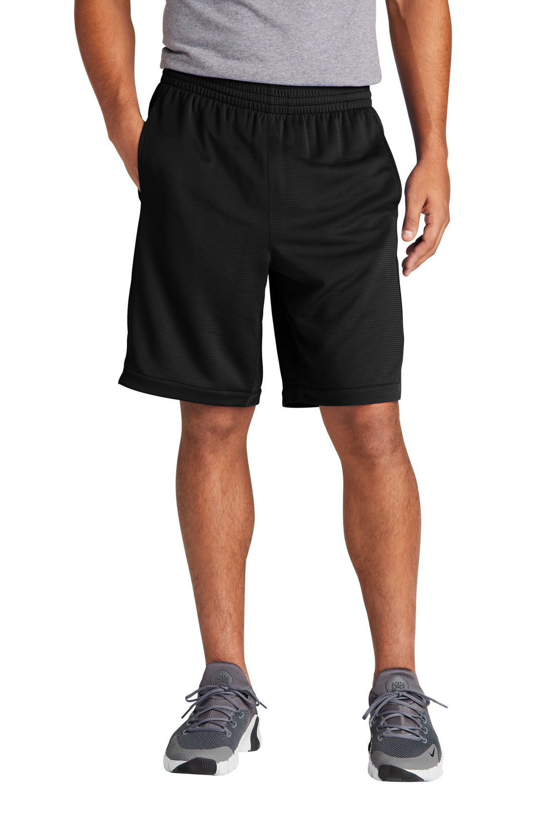 Sport-Tek® PosiCharge® Position Short with Pockets ST575 - Black - 2XL