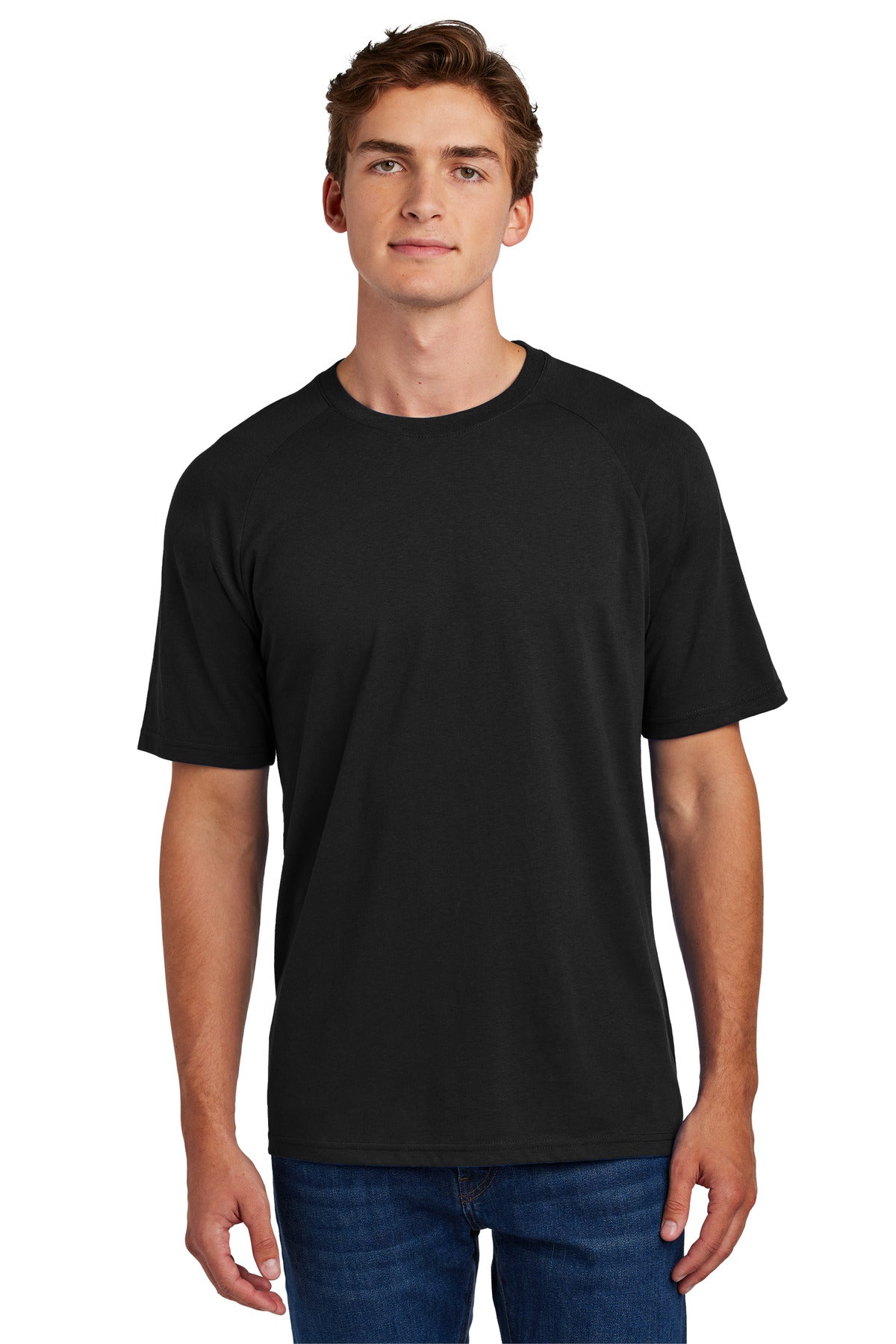 Sport-Tek® Halftime Raglan Tee ST6040 - Black - 2XL