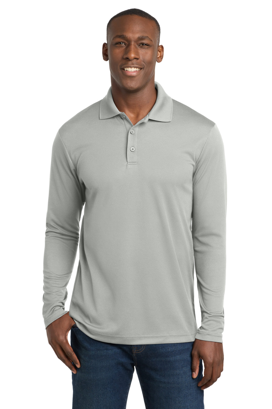 Sport-Tek ® PosiCharge ® RacerMesh ® Long Sleeve Polo. ST640LS