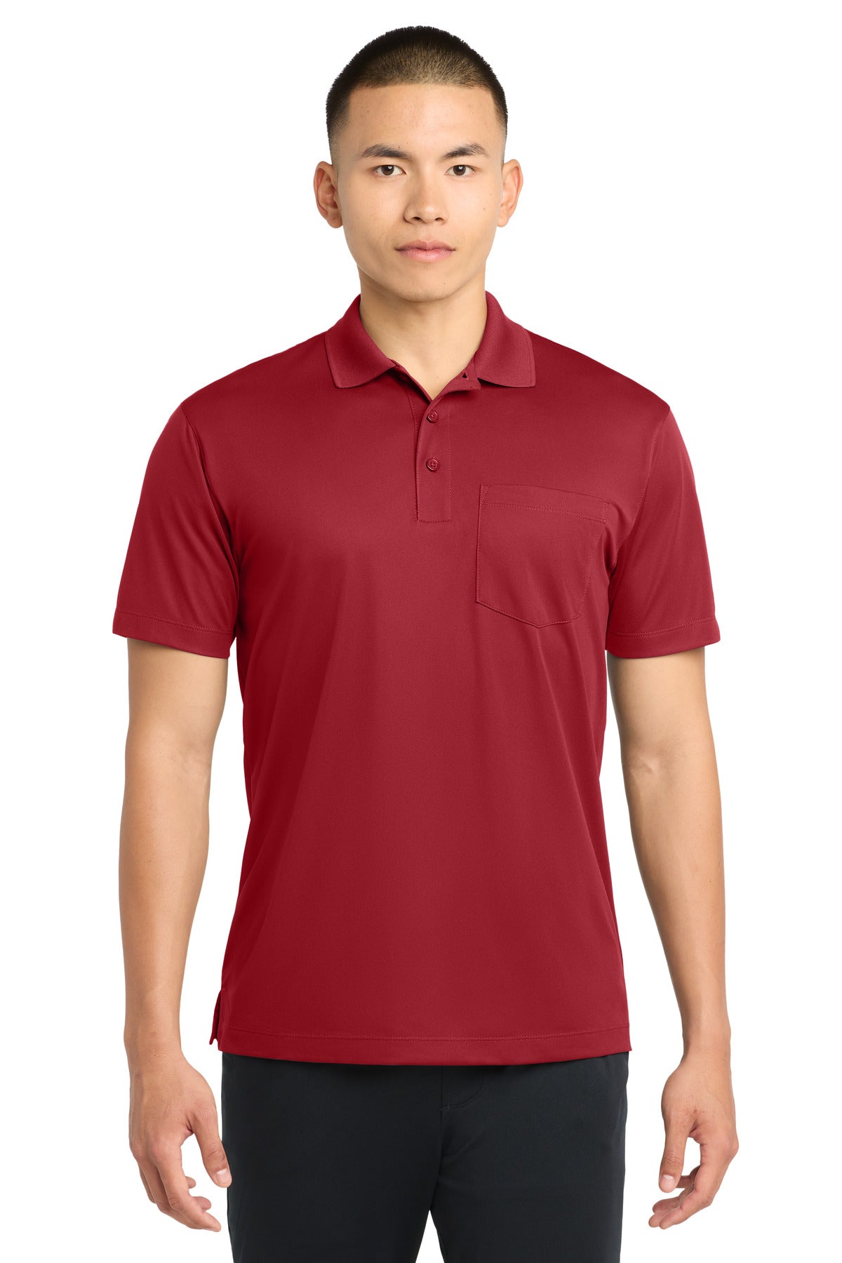 Sport-Tek® Micropique Sport-Wick® Pocket Polo. ST651