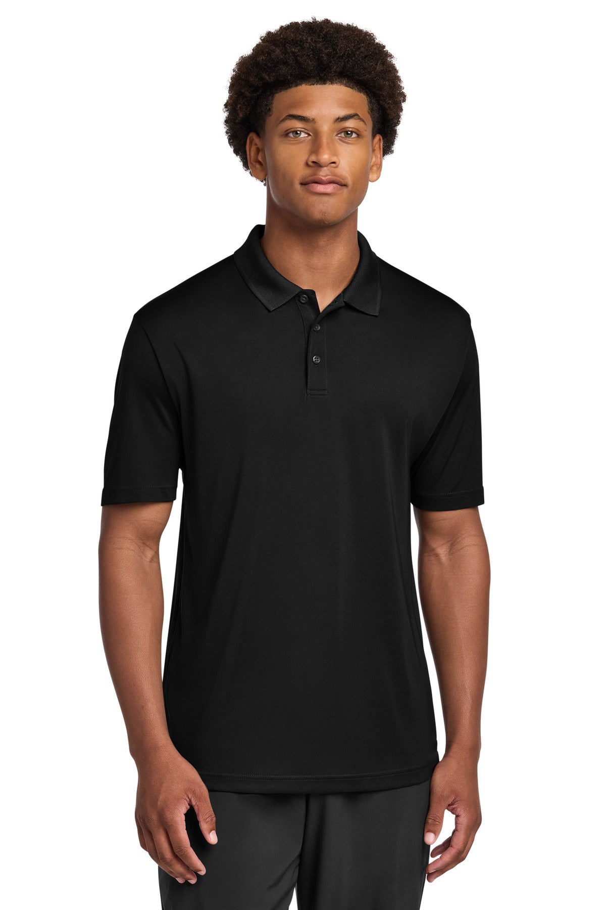 Sport-Tek® PosiCharge® Re-Compete Polo ST725 - Black - 2XL