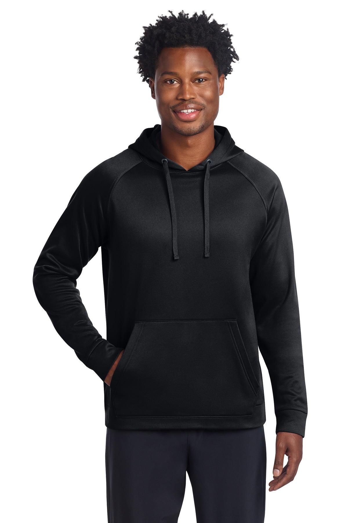 Sport-Tek® Re-Compete Fleece Pullover Hoodie ST730 - Black - 2XL