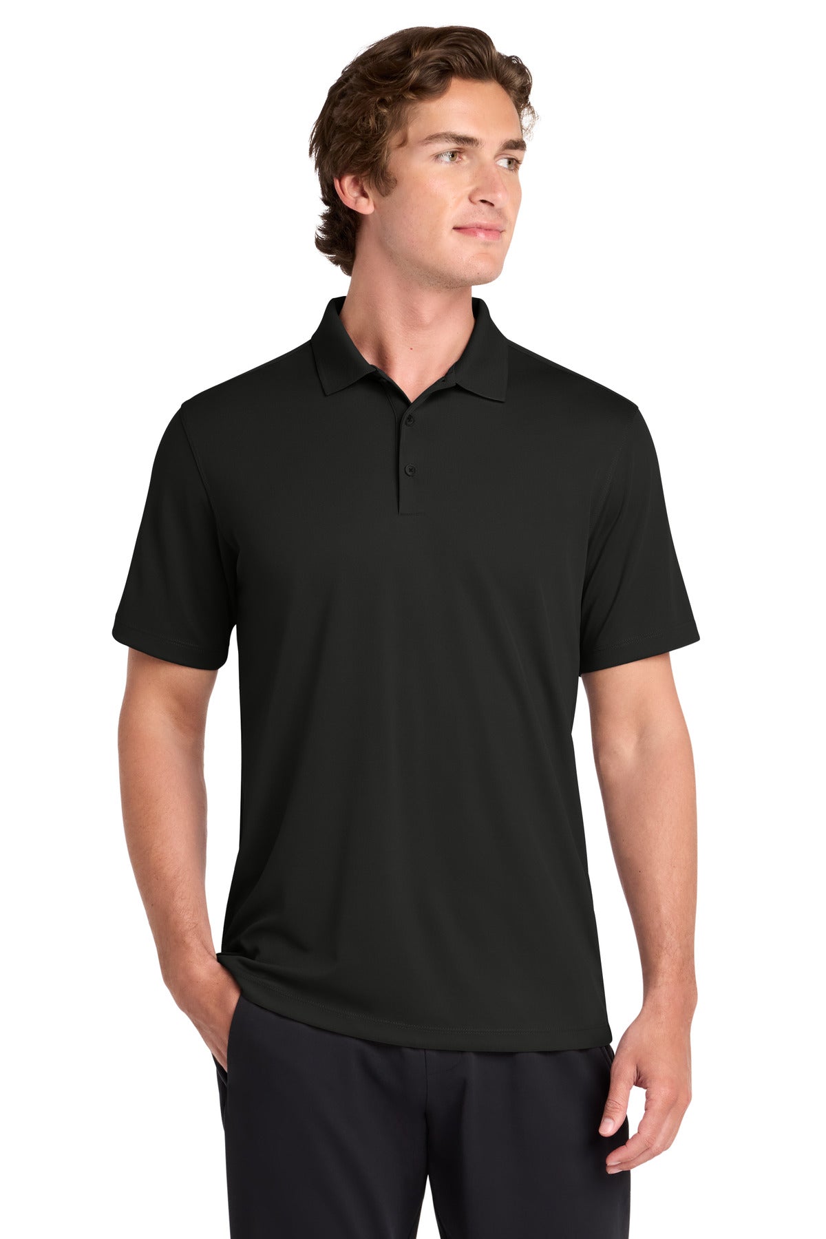 Sport-Tek® UV Micropique Polo ST740 - Black - 2XL