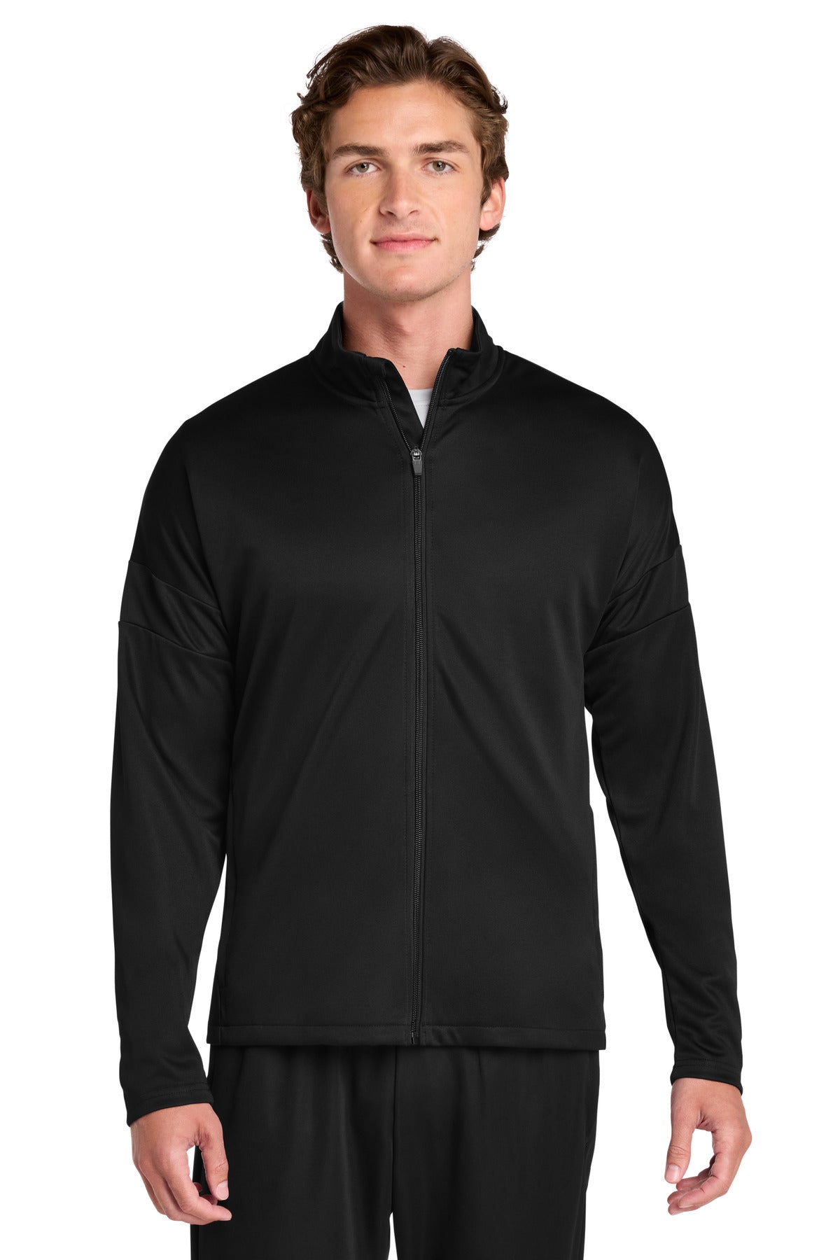 Sport-Tek® Travel Full-Zip Jacket ST800 - Black/ Black - 2XL