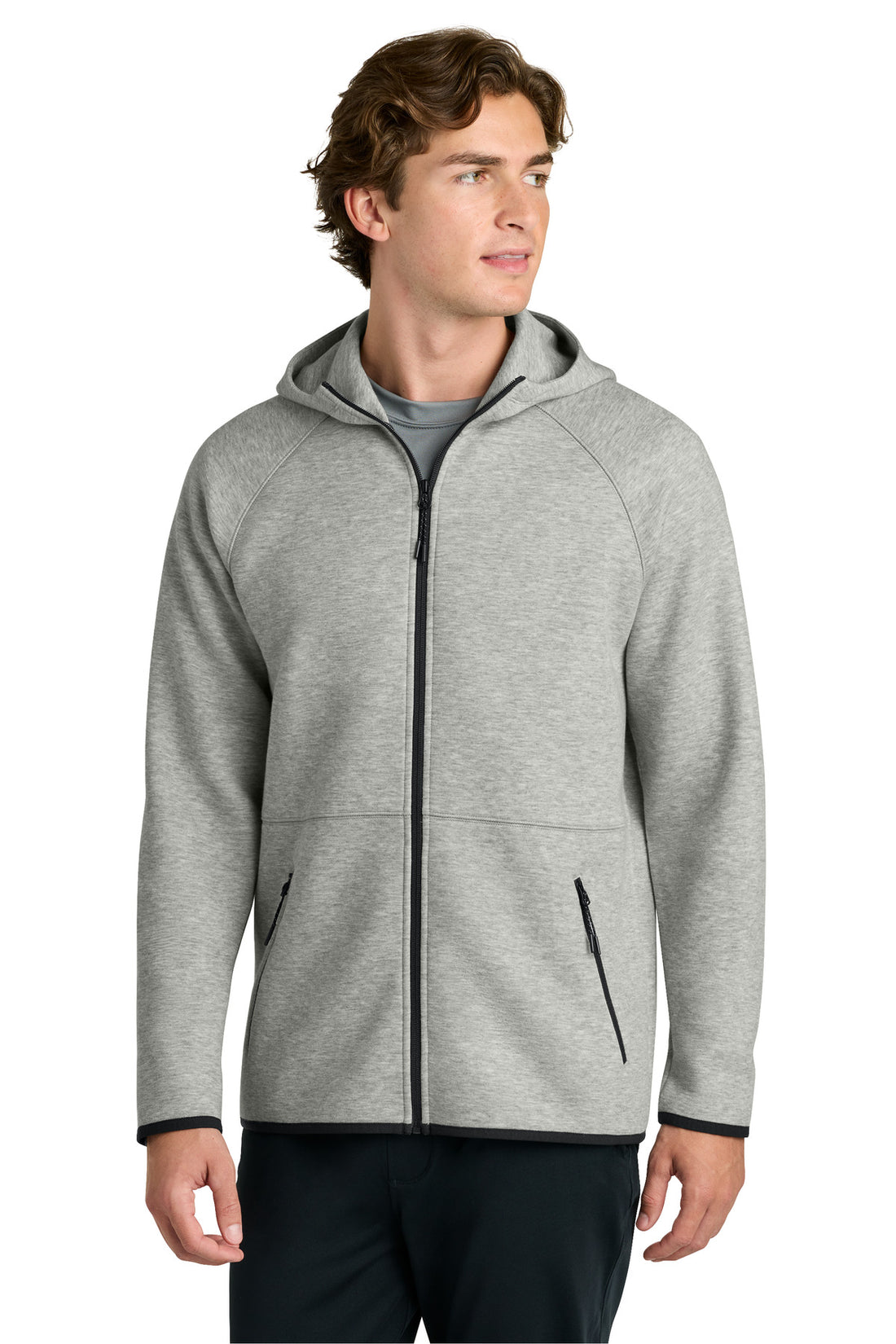 Sport-Tek®Phenom Full-Zip Hoodie ST840 - Athletic Heather - 2XL