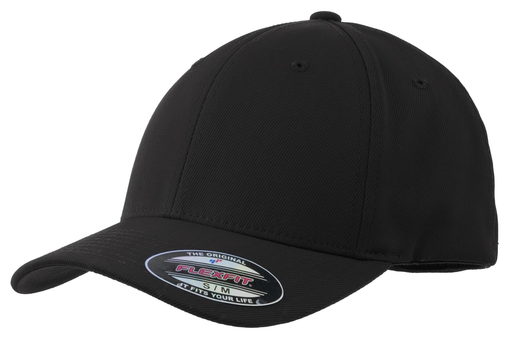 Sport-Tek® Flexfit® Performance Solid Cap. STC17 - Black - XS