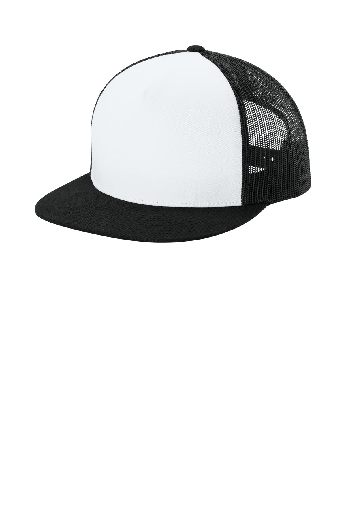 Sport-Tek® YP Classics ® 5-Panel Classic Trucker Mesh Back Cap. STC38