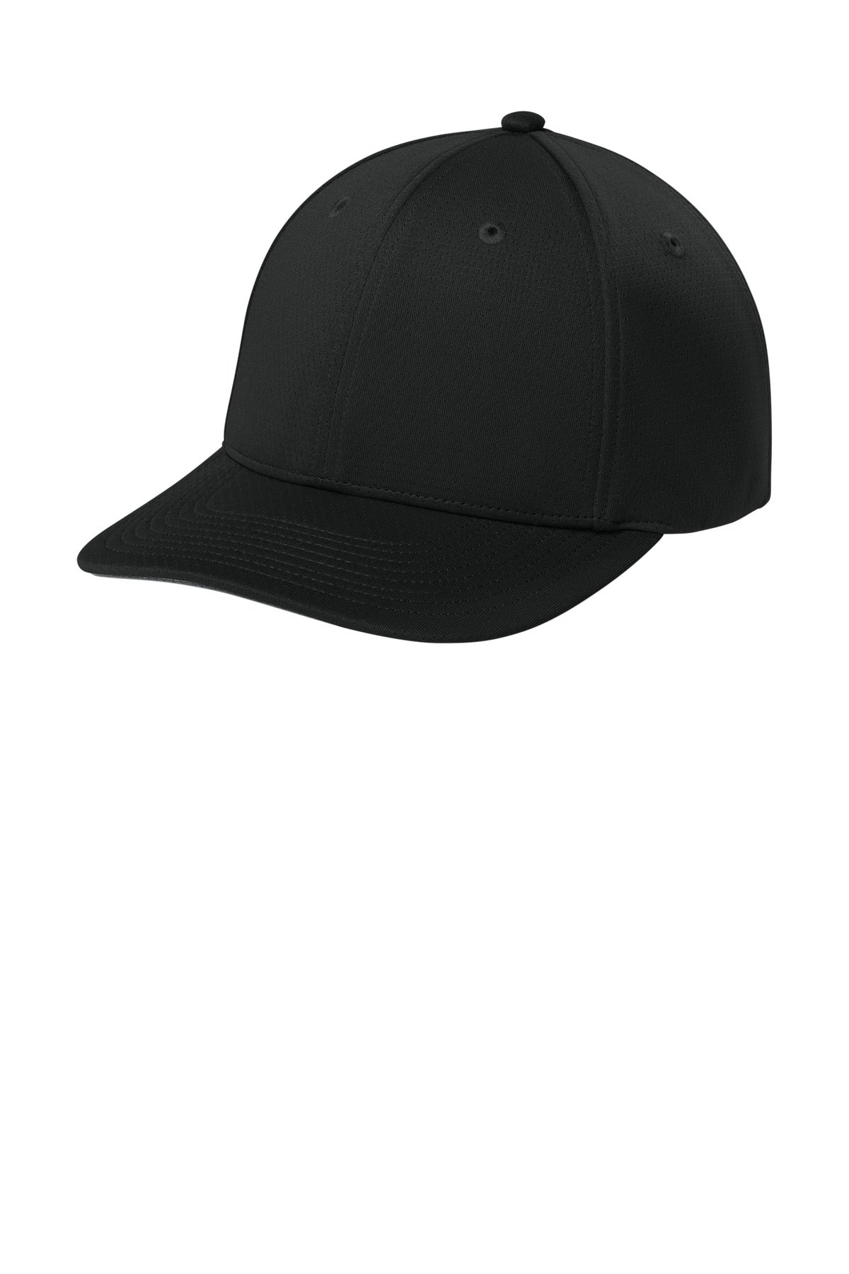 Sport-Tek® Impact Mesh Stretch-Tek Adjustable Cap STC71 - Black - OSFA