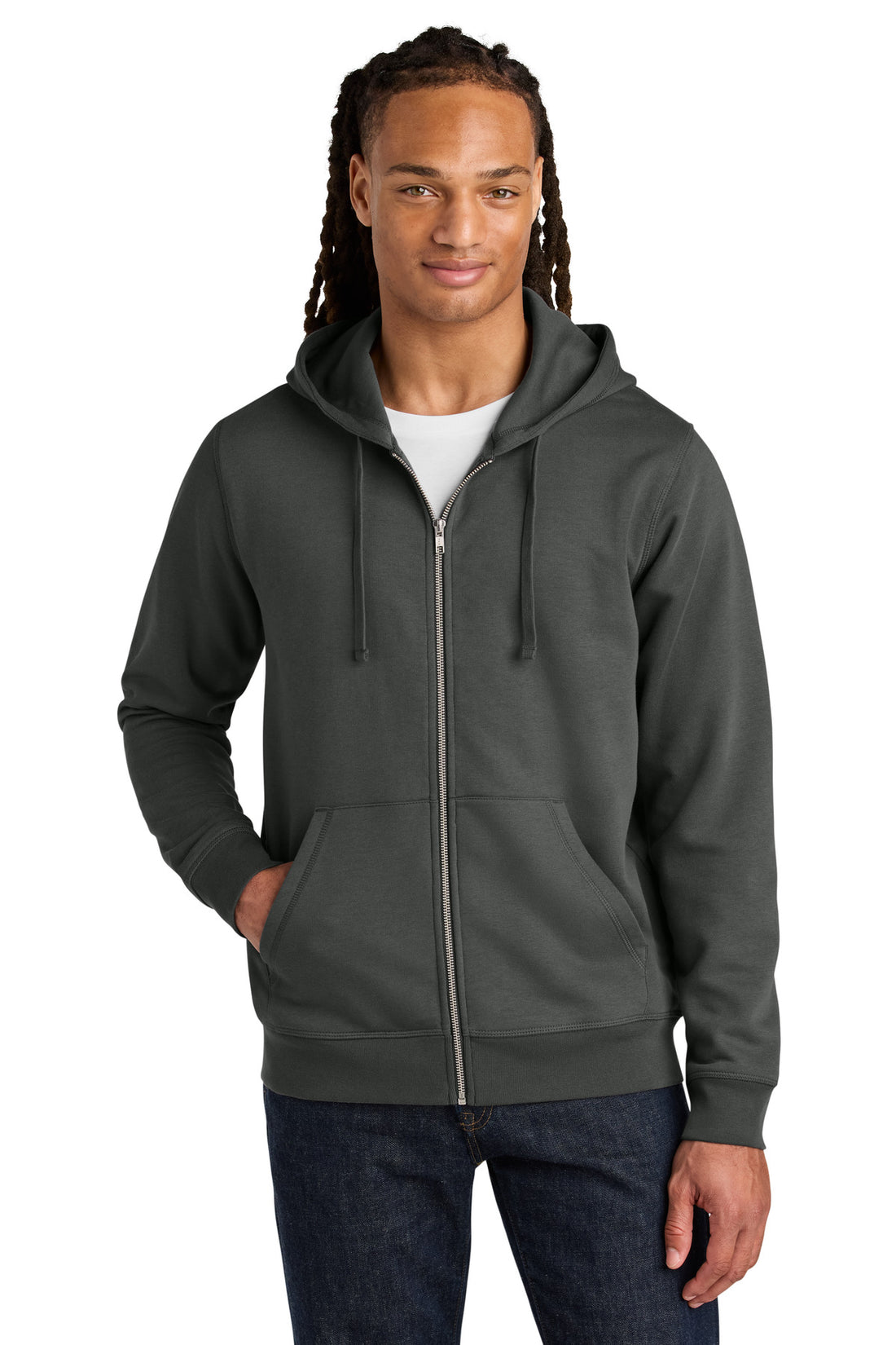 Stanley/Stella® Unisex Mixer Full-Zip Hooded Sweatshirt SXU011 - Anthracite - 2XL