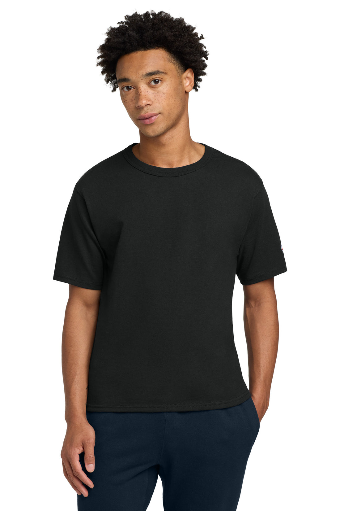 Champion ®  Heritage 7-Oz. Jersey Tee T105 - Black - 2XL