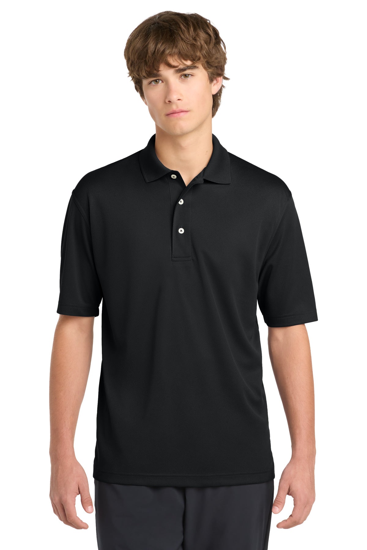 Sport-Tek® Tall Dri-Mesh® Polo. TK469 - Black - 2XLT