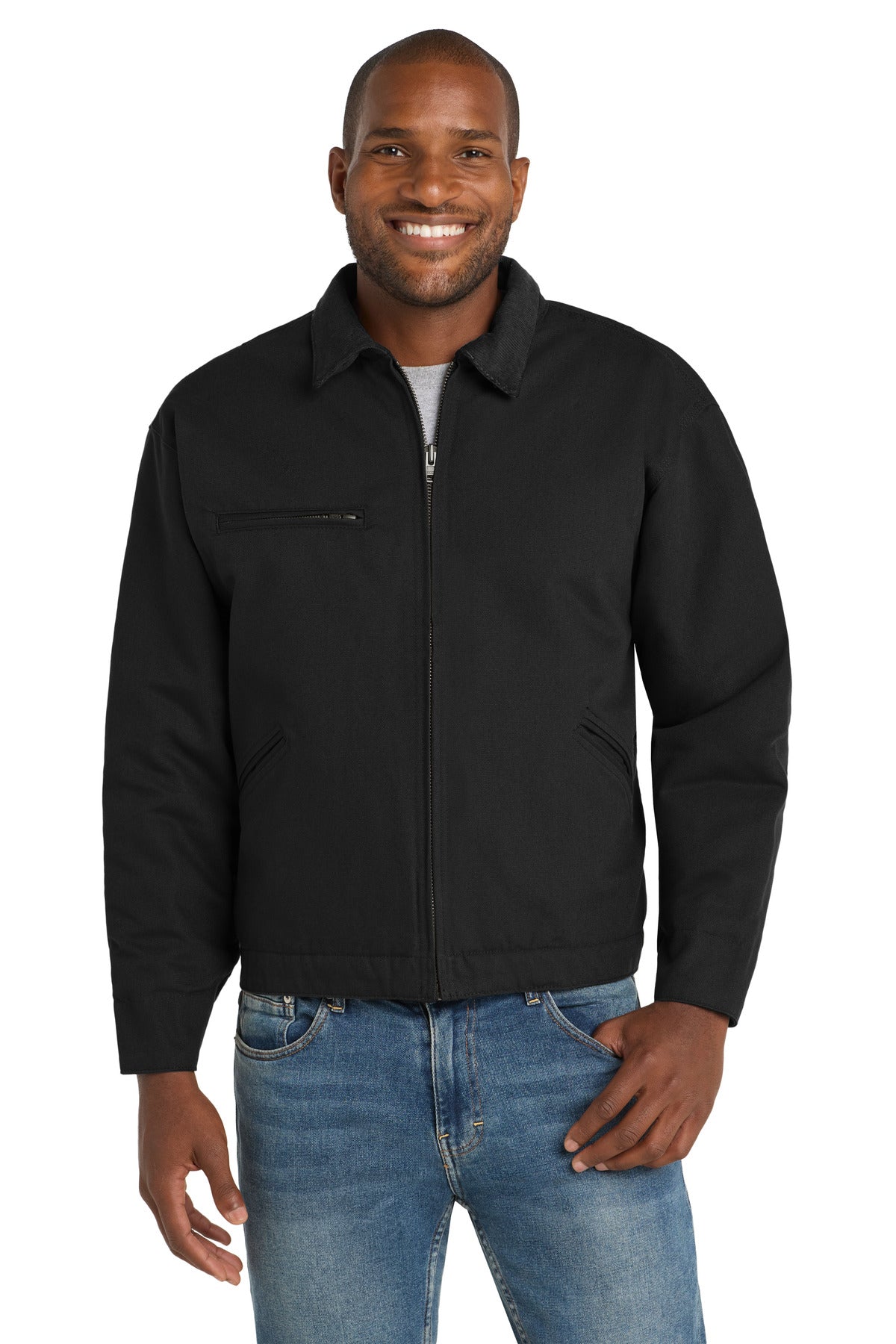 CornerStone® Tall Duck Cloth Work Jacket. TLJ763 - Black - 2XLT