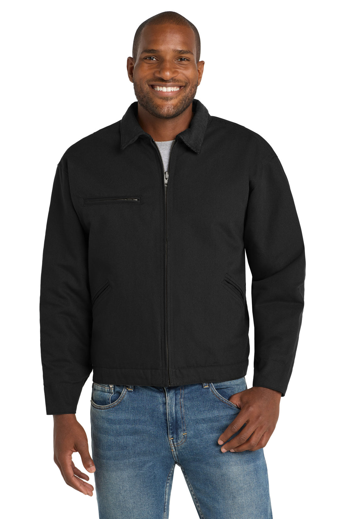 CornerStone® Tall Duck Cloth Work Jacket. TLJ763 - Black - 2XLT