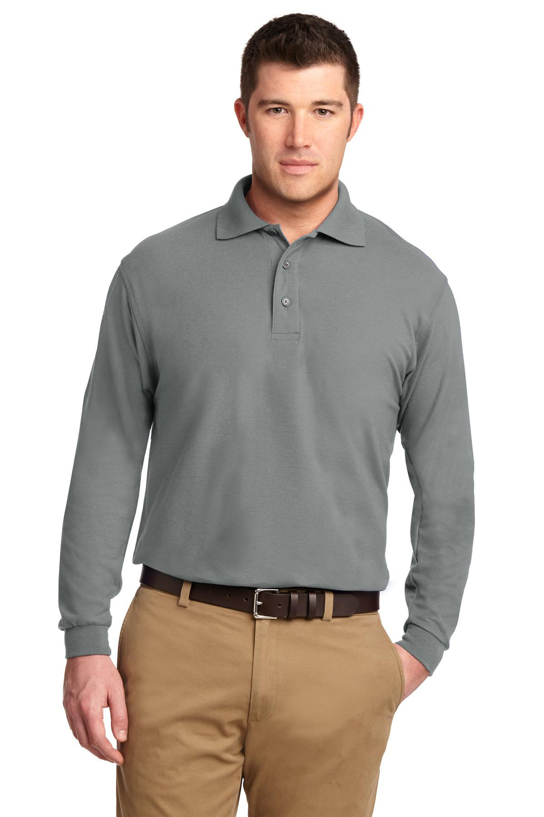 Port Authority® Tall Silk Touch Long Sleeve Polo. TLK500LS