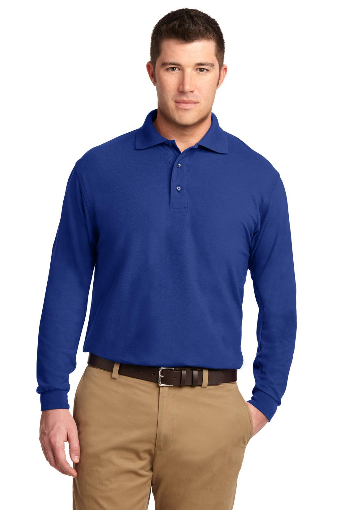 Port Authority® Tall Silk Touch Long Sleeve Polo. TLK500LS