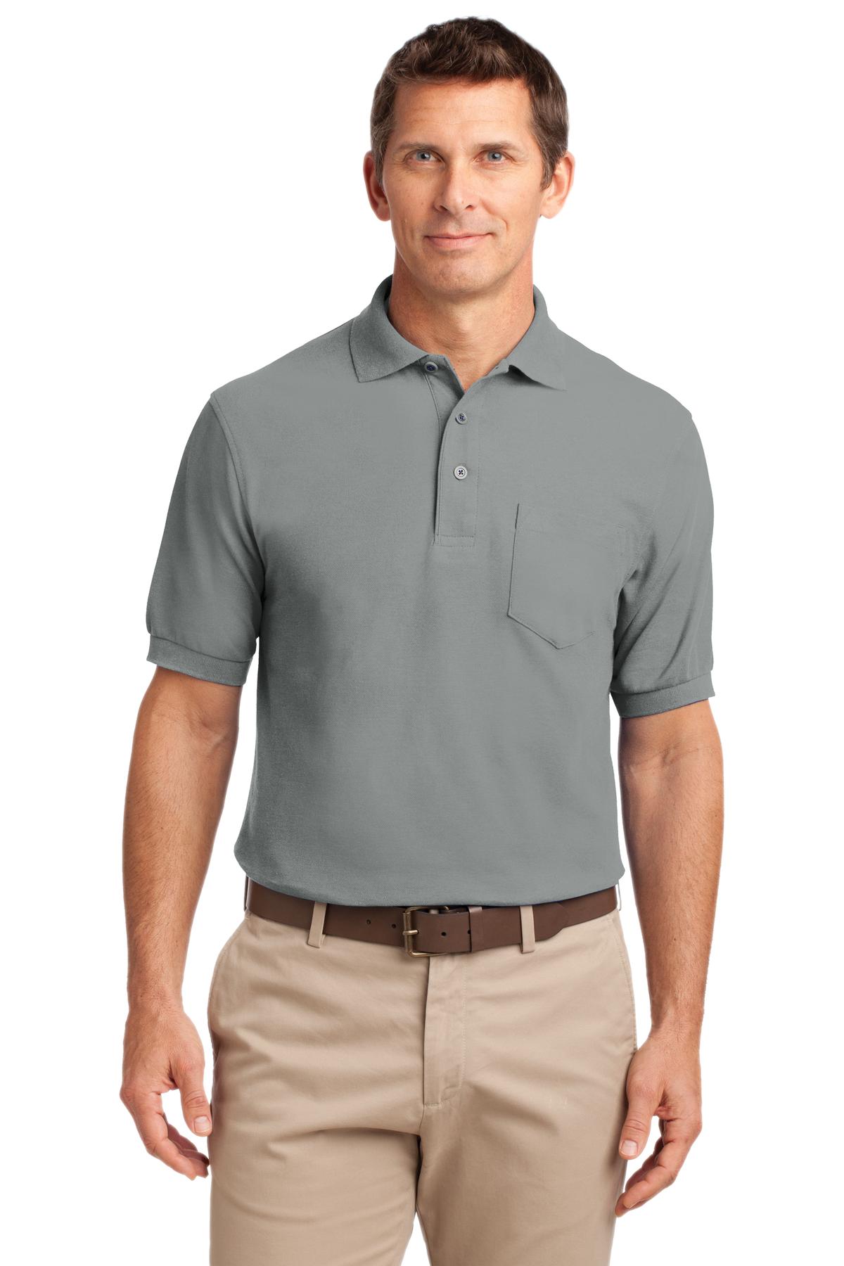 Port Authority® Tall Silk Touch Polo with Pocket. TLK500P